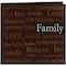 Pioneer® Family Text Faux Suede Post Bound Album, 12" x 12"